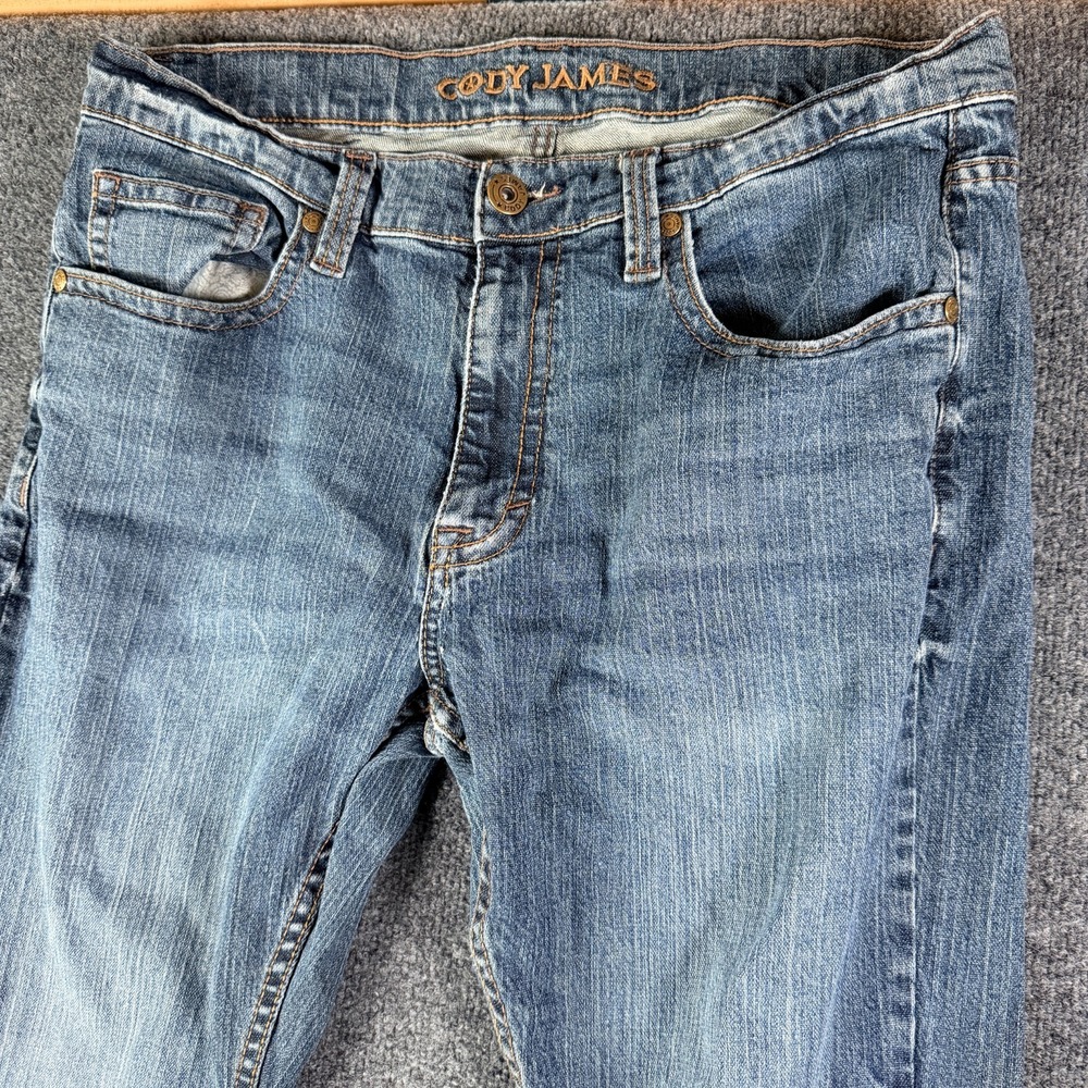 Cody James Jeans Men 37x31 Blue Denim All Day Comfort Streetwear Straight‎ READ